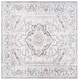 preview thumbnail 26 of 37, SAFAVIEH Baltimore Olimpia Machine Washable Shabby Chic Vintage Oriental Rug 6'7" Square - Light Grey/Rust - Square