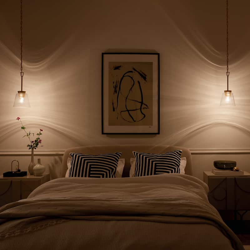 Kichler Lighting Zandi 1-Light Classic Gold Mini Pendant Light
