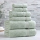 preview thumbnail 78 of 188, Superior 100% Egyptian Cotton 6-Piece Towel Set Luxury, Soft & Absorbent 6-Piece - Sage
