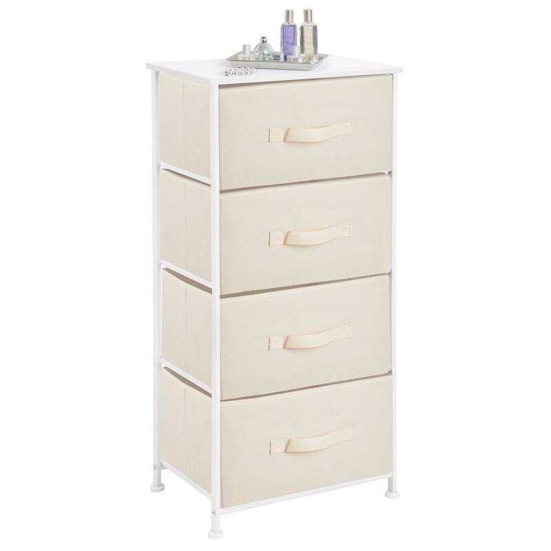 mDesign Vertical Dresser Storage Tower with 4 Drawers