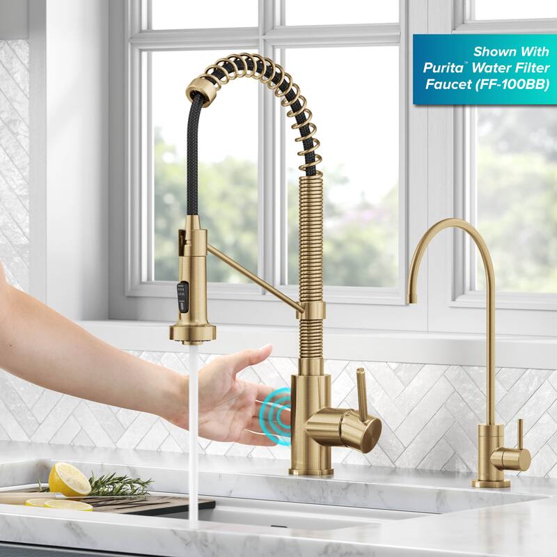 Kraus Bolden 2-Function 1-Handle Commercial Pulldown Kitchen Faucet