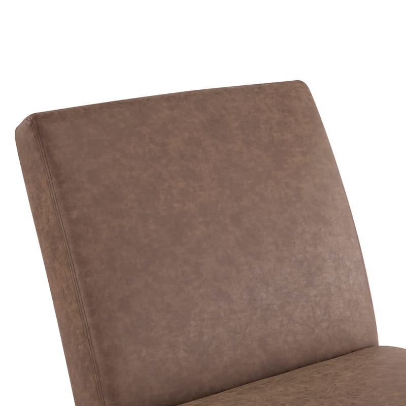 Finlay Leather Chaise Lounge by Christopher Knight Home