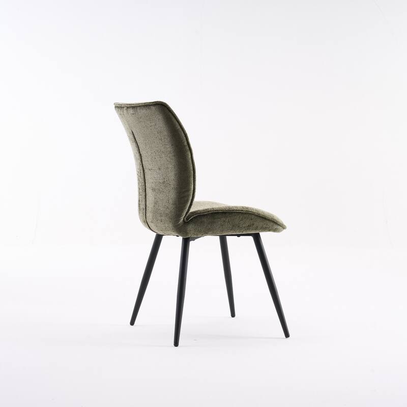 Dining Chairs Set of 2, Armless Kitchen Chairs, Soft Cushion