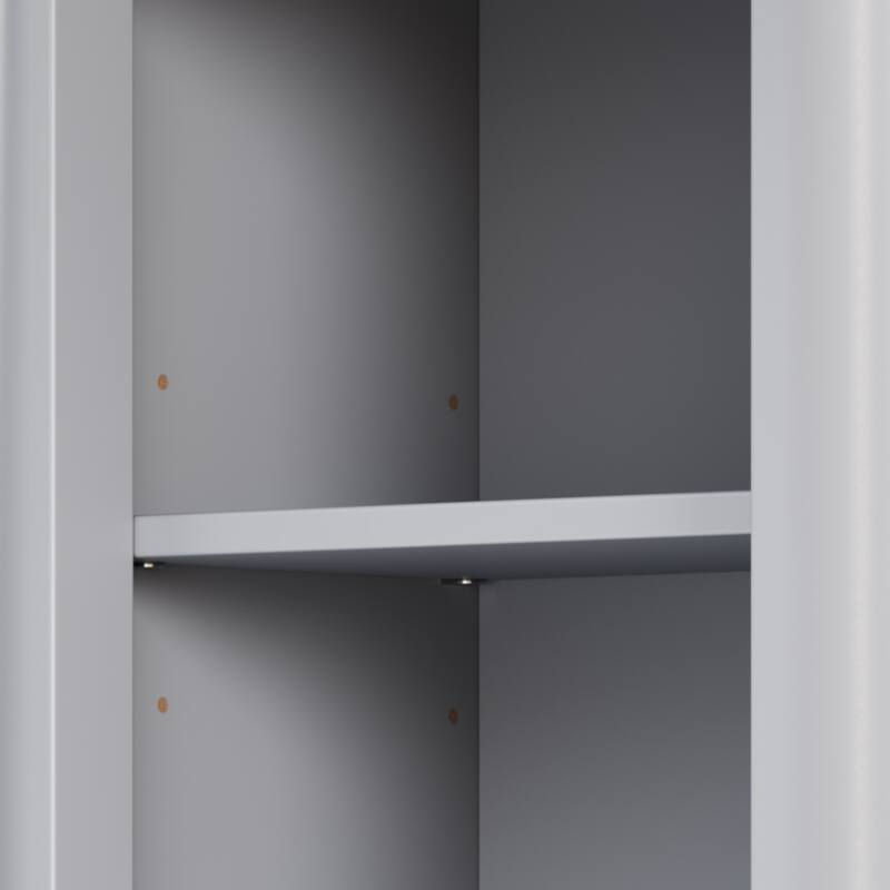 68" H Tall Bathroom Storage Cabinet with Adjustable Shelves and One Drawer & Door, Storage Cabinet for Bathroom, Living Room