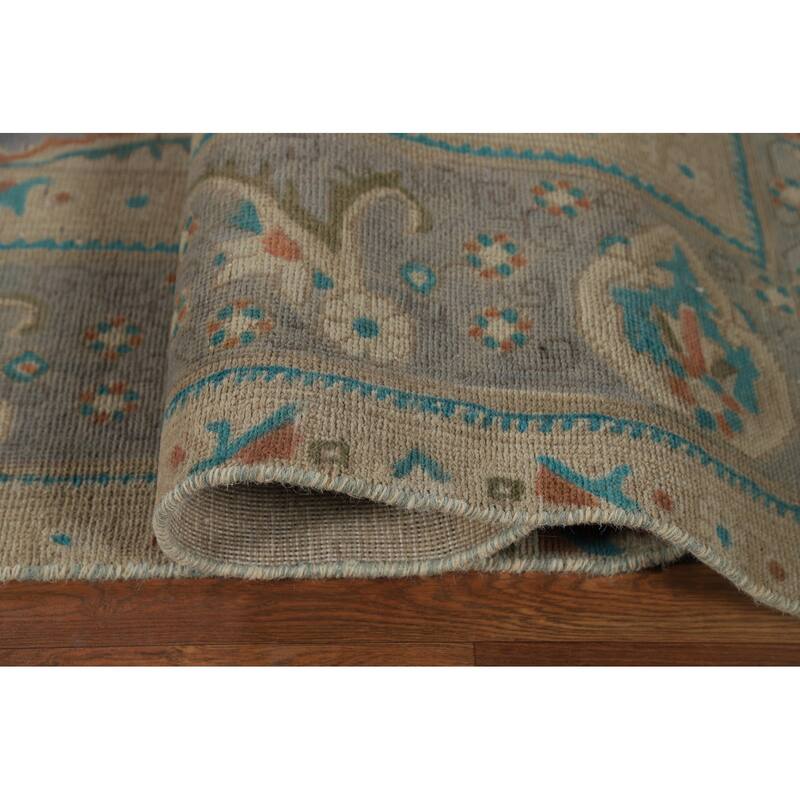 Tabriz Persian Vintage Area Rug Handmade Wool Carpet - 9'6" x 13'0"
