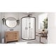 preview thumbnail 9 of 38, DreamLine Prime 33 in. x 33 in. x 76 3/4 in. H Shower Enclosure, Shower Base and Acrylic Backwall Kit