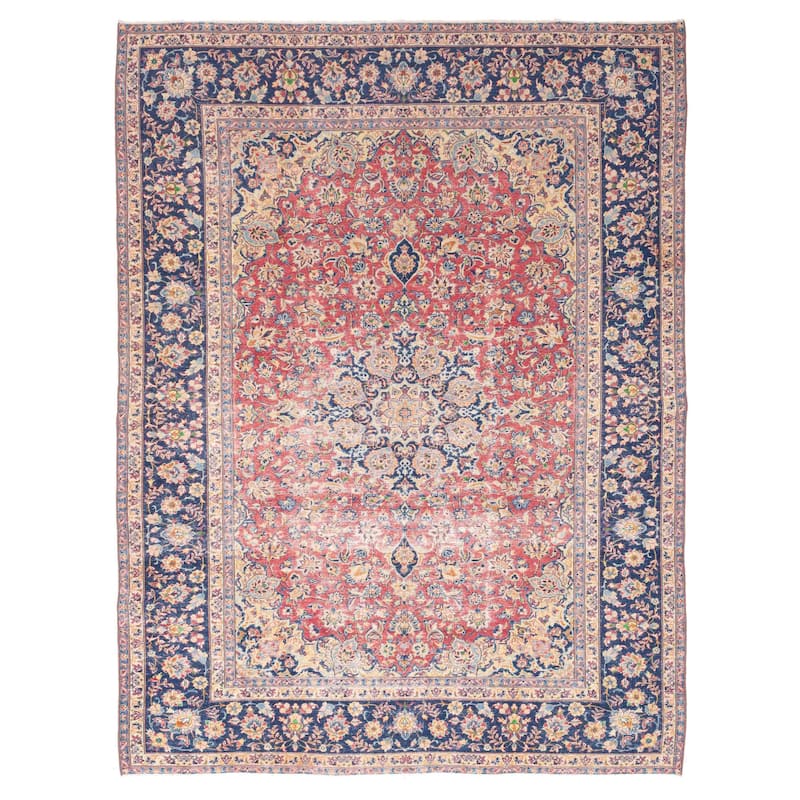 ECARPETGALLERY Hand-knotted Antalya Vintage Red Wool Rug - 9'9 x 12'8