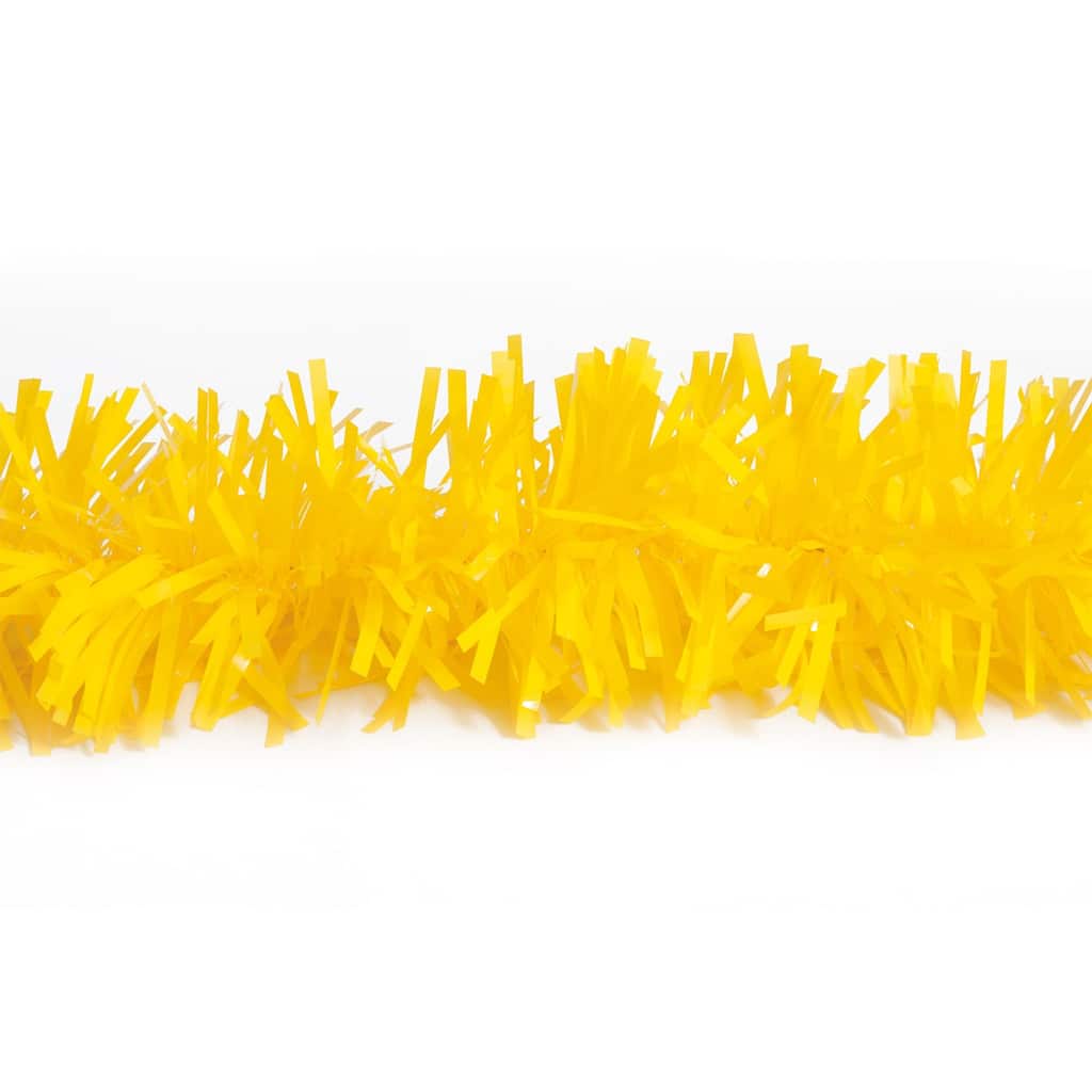 25' Yellow Twist Tinsel Christmas Garland - Unlit