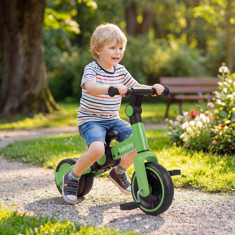 Gymax 5-In-1 Toddler Bike Kids Balance Bike w/ Removable Pedals