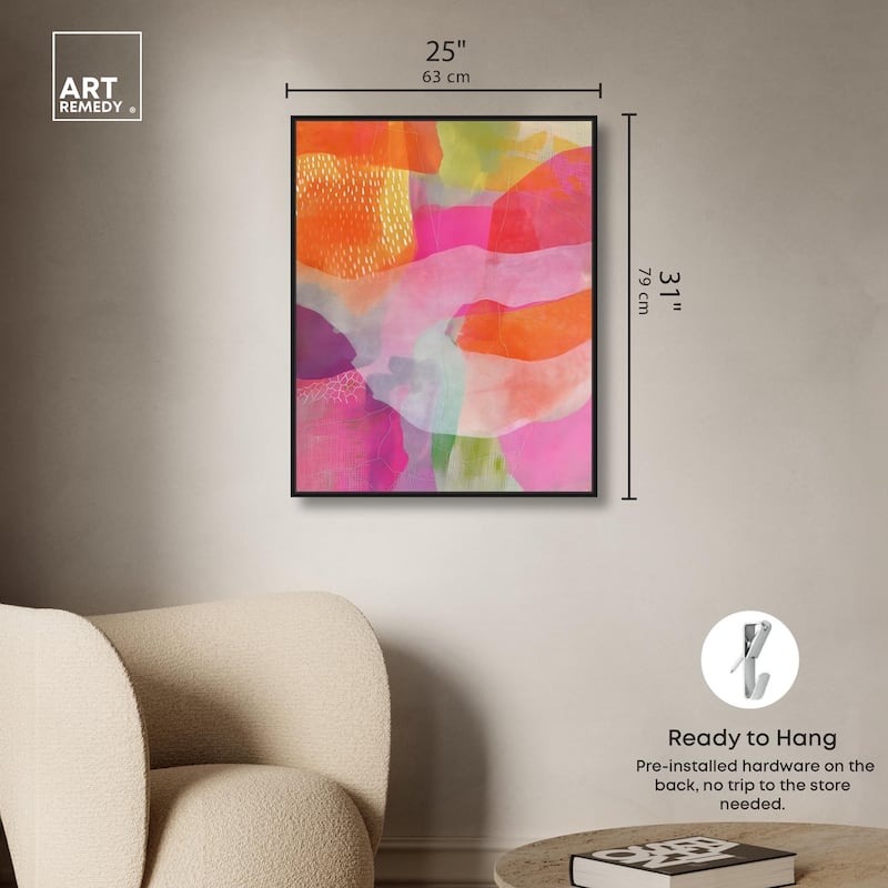 Garnet Gleam IV Canvas by Art Remedy