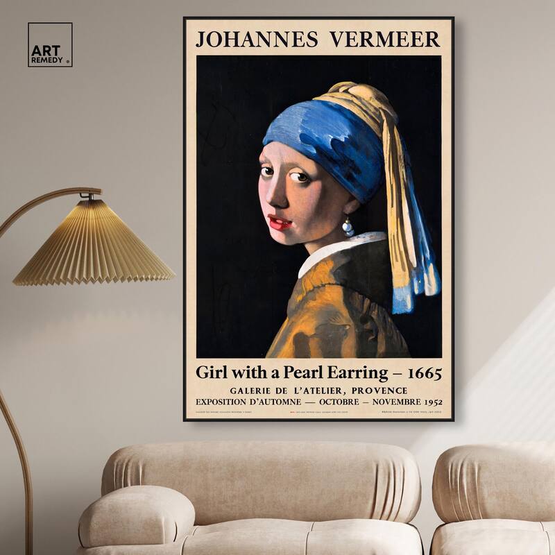 Girl with a Pearl Earring Canvas by Art Remedy
