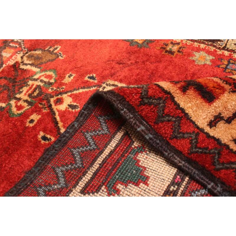 ECARPETGALLERY Hand-knotted Teimani Red Wool Rug - 2'9 x 4'0