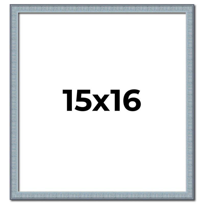 15x16 Frame Rustic Sky Blue Solid Wood Picture Frame | 0.75 Inch