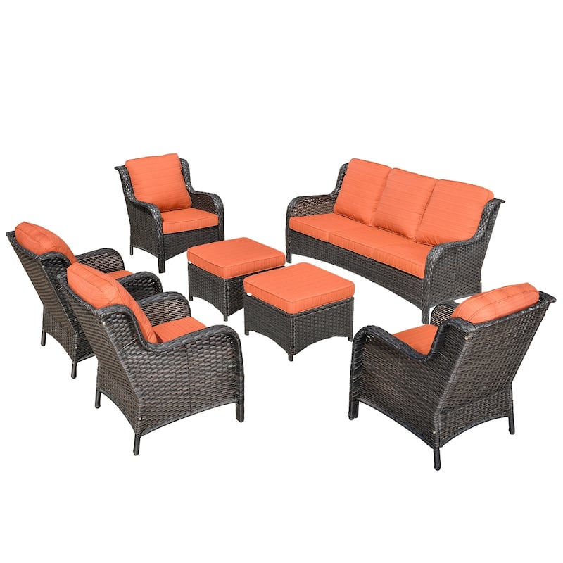 OVIOS 7-piece Patio Conversation Furniture Set