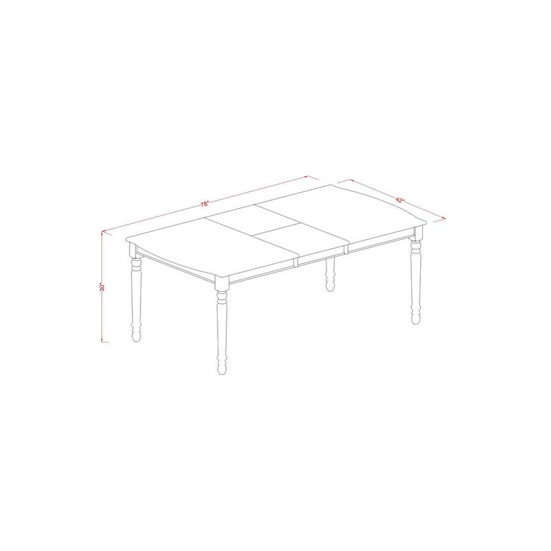 Kitchen Table Set 5 Piece Dining Set with Chairs - Modern Style Table & Chairs for Home