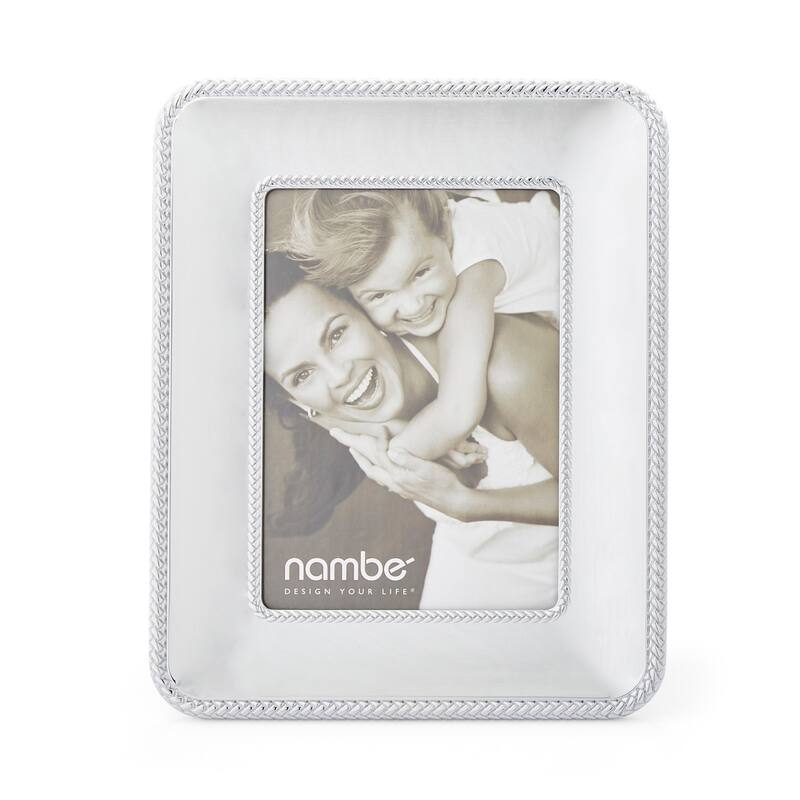 Nambe Braid Picture Frame - Holds One 5 x 7 Photo
