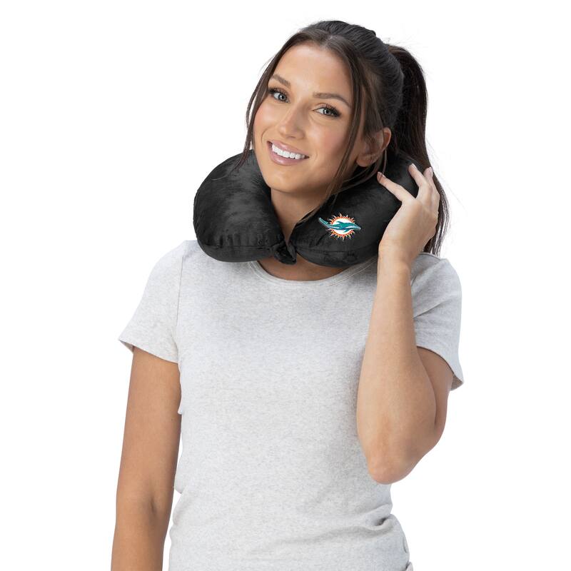 NFL Black Travel Neck Pillow