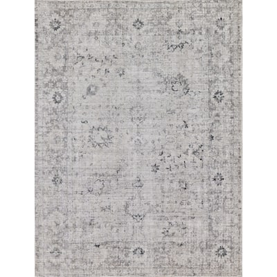 EXQUISITE RUGS Cambridge Hand-loomed Wool/Bamboo Silk Grey/Silver Area Rug.
