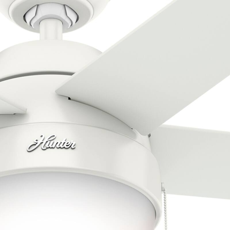 Hunter 46" Anslee Ceiling Fan with LED Light Kit and Pull Chain - Transitional, Contemporary