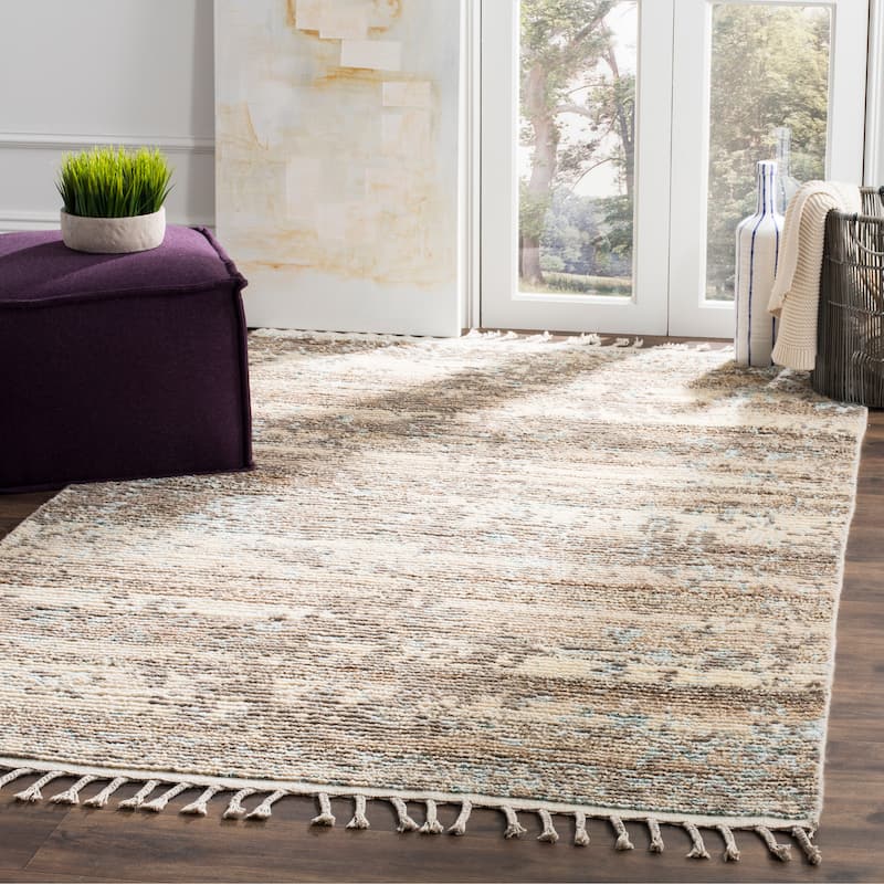 SAFAVIEH, Hand-knotted Kenya Engelica Southwestern Tribal Wool Rug