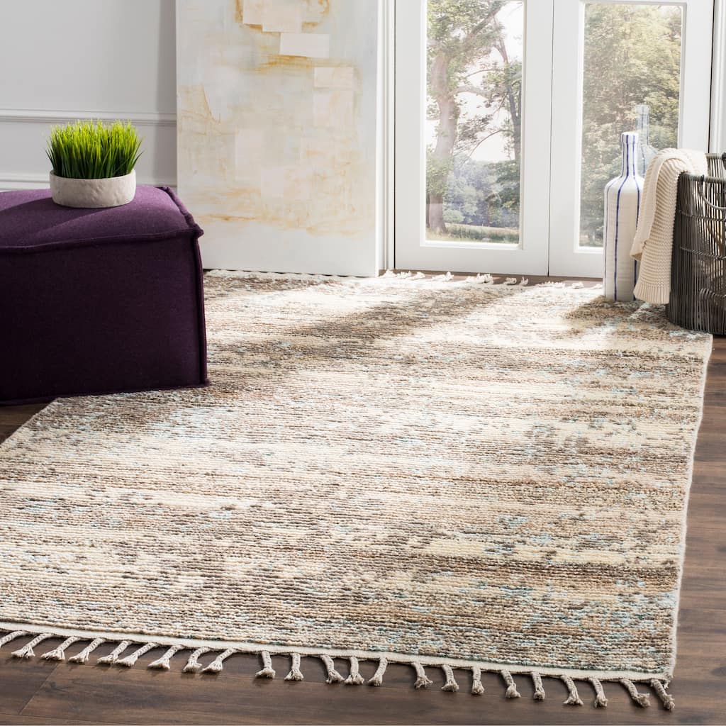 SAFAVIEH, Hand-knotted Kenya Engelica Southwestern Tribal Wool Rug