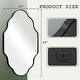 preview thumbnail 16 of 38, Irregular Accent Mirror Scalloped Wall Mirror