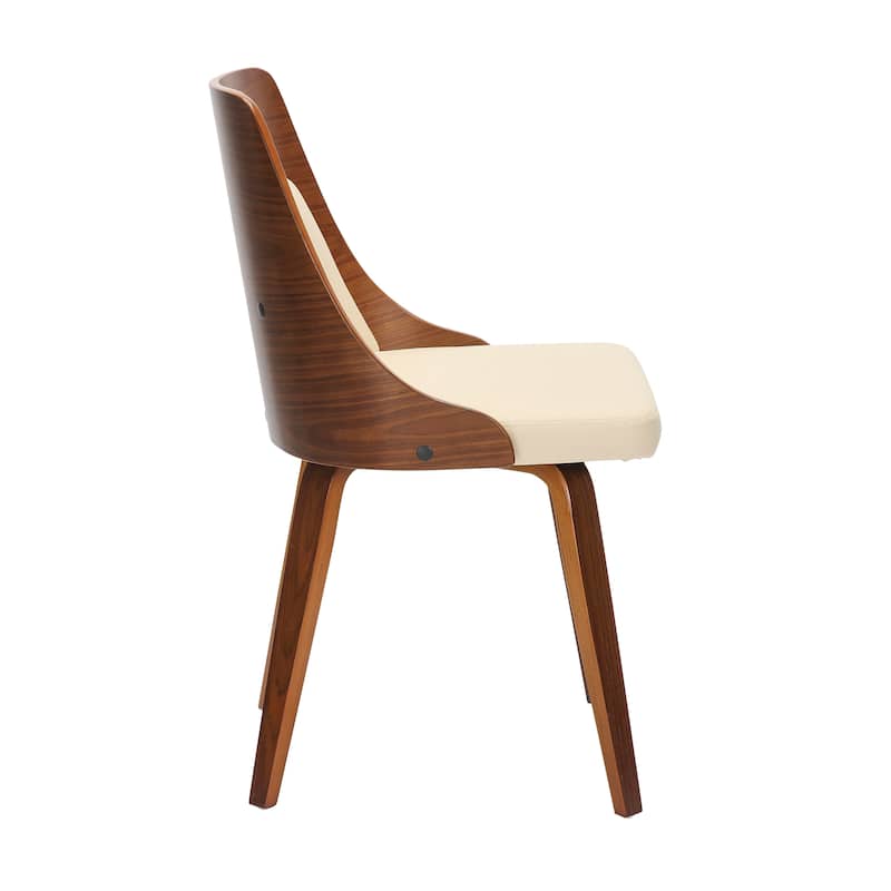 Carson Carrington Vallemala Mid-Century Modern Chair with Bent Wood Legs (Set of 2)