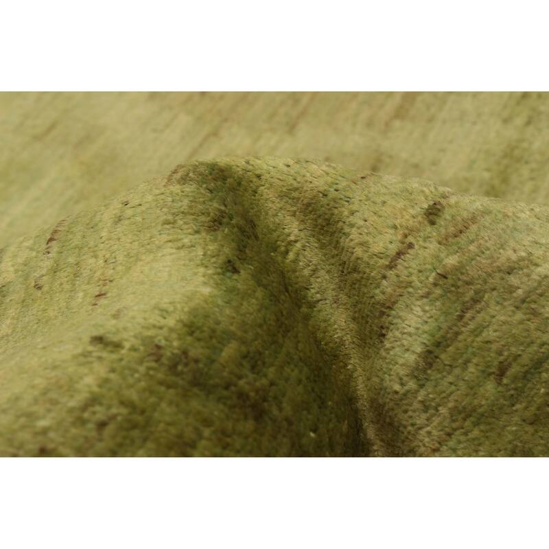 ECARPETGALLERY Hand-knotted Vibrance Lime Wool Rug - 9'7 x 13'2