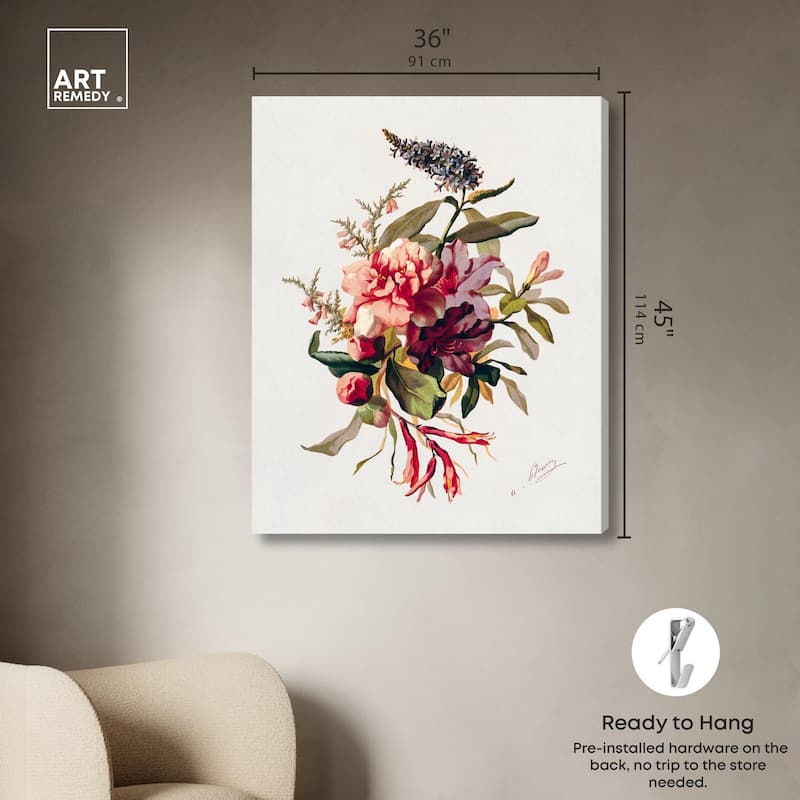 Winter-Flowering Plants Canvas by Art Remedy, Gallery Wrapped