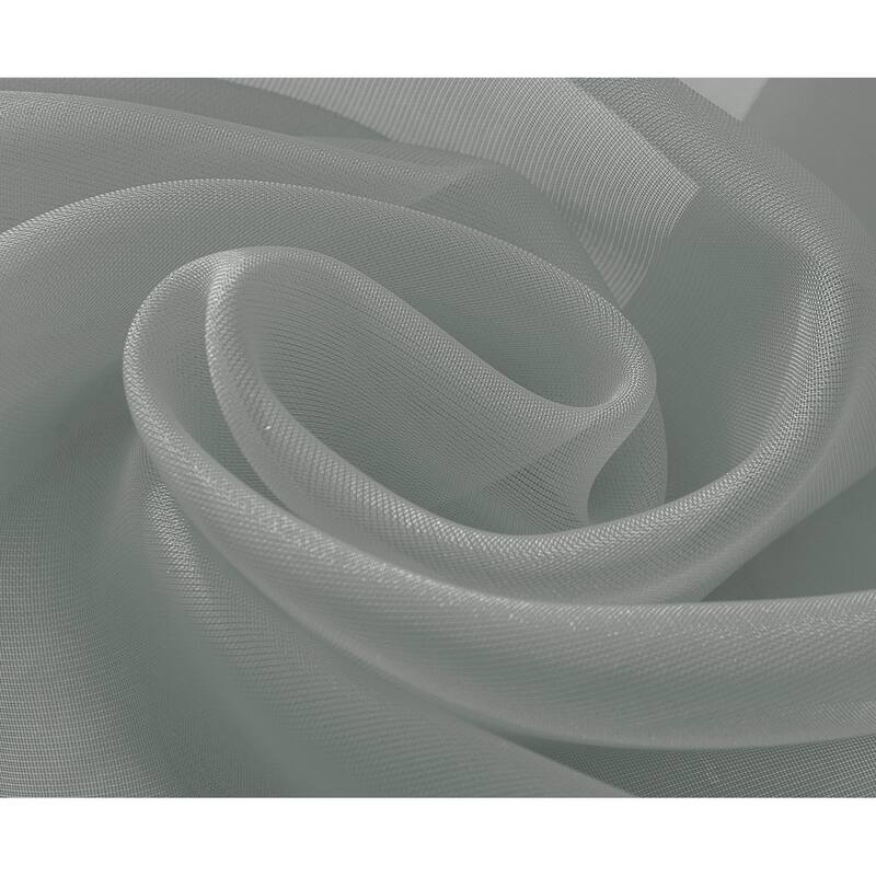 Cara Sheer Voile Grommet Window Curtain Panel - 84 or 90 inches
