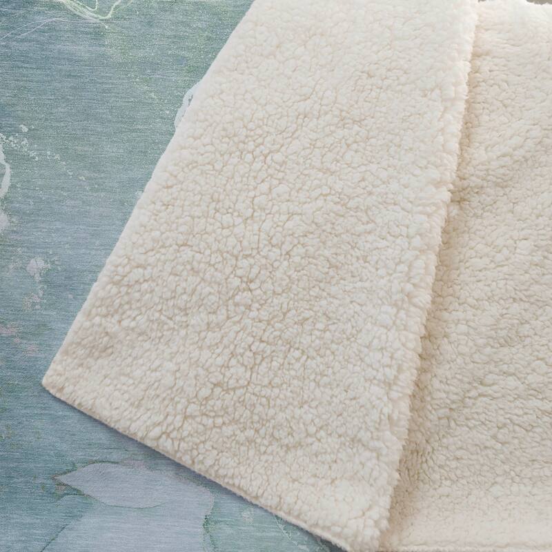 Premium Machine Washable Abstract Contemporary Sherpa Throw Blanket