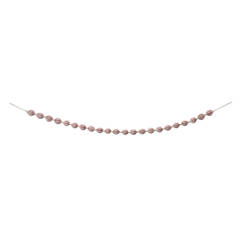 Fabric Ball String Garland (Set of 2) - Red