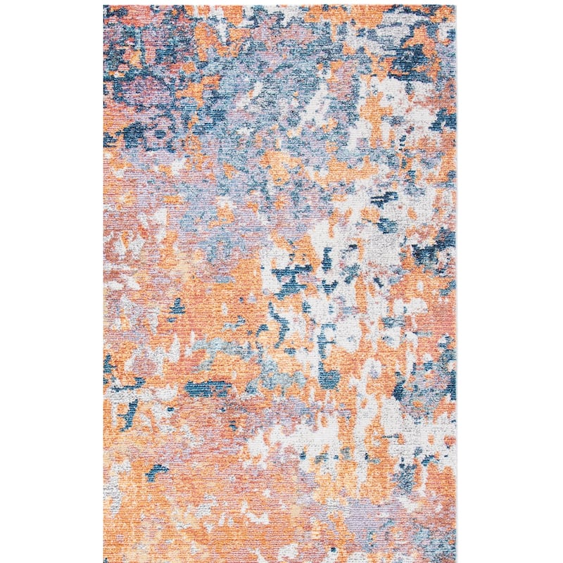 SAFAVIEH Crystal Theofania Modern Abstract Distressed Rug