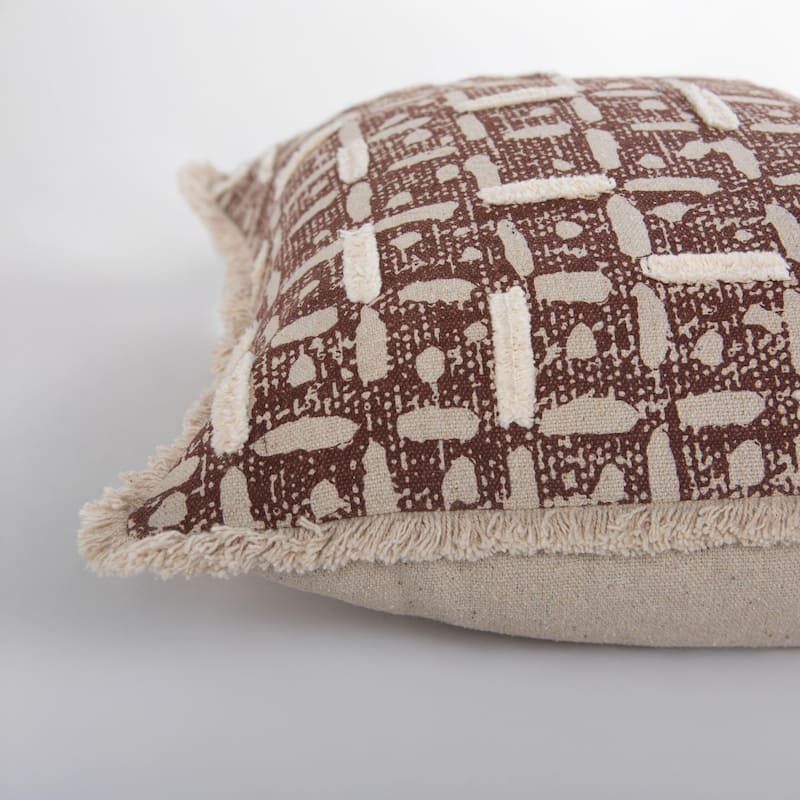 Rizzy Home Abstract Embroidered Throw Pillow