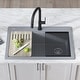 preview thumbnail 47 of 61, KRAUS Bellucci Workstation 33-inch Drop-in Granite 1-bowl Kitchen Sink