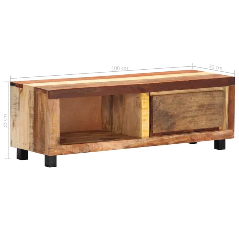 vidaXL TV Stand 39.4"x11.8"x13" Solid Wood Reclaimed