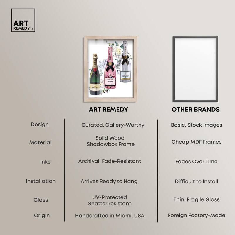 Doll Memories - Champagne Floral Shadowbox by Art Remedy