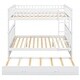 preview thumbnail 10 of 9, Full over Full Wooden Bunk Bed with Twin Size Trundle & Safety Rail, Convertible to 2 Platform Bedframe for Kids Teens Bedroom