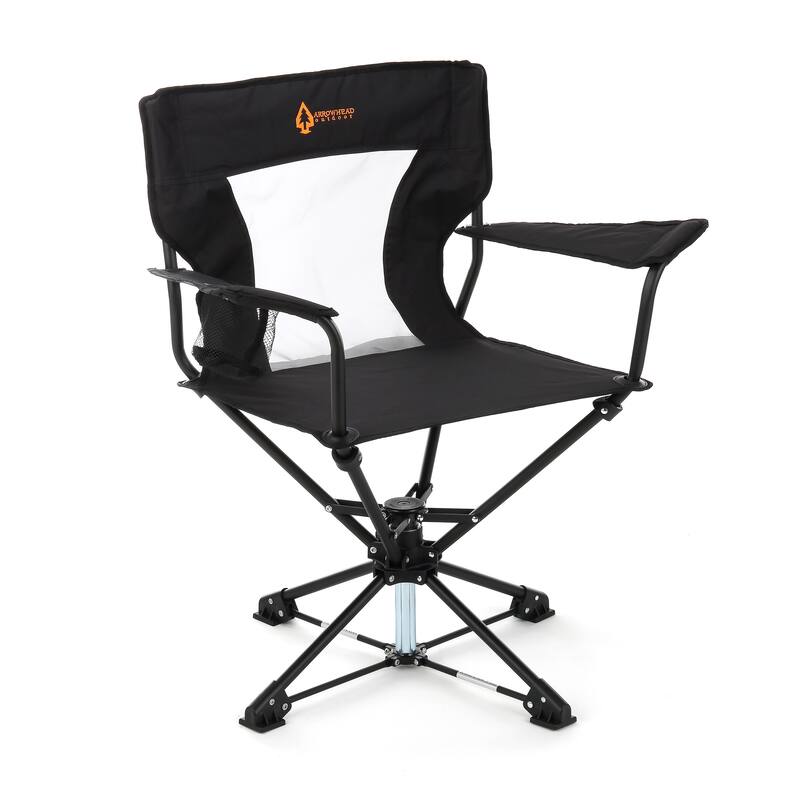 ARROWHEAD KKS0263U Charcoal Black Swivel Hunting Seat - Charcoal Black