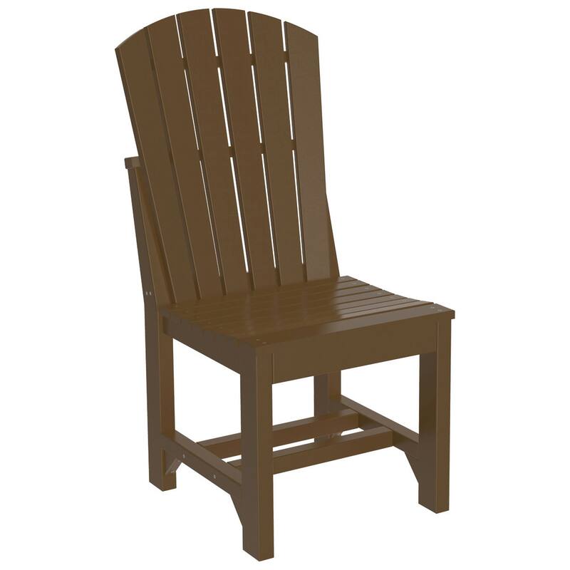 Set of 4 Poly Lumber Adirondack Dining Chairs