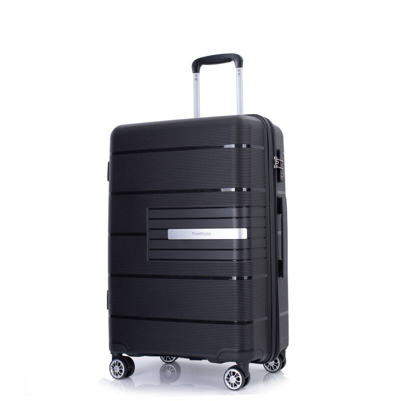 Hardshell 3 Piece PP Luggage Sets, Lightweight Durable Luggage Set with TSA Lock