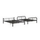 preview thumbnail 6 of 6, Gunmetal Full over Full Metal Bunk Bed with Fence for Kids