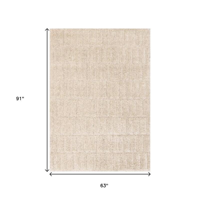 HomeRoots Geometric Modern Rectangle Area Rug - 5' X 8'