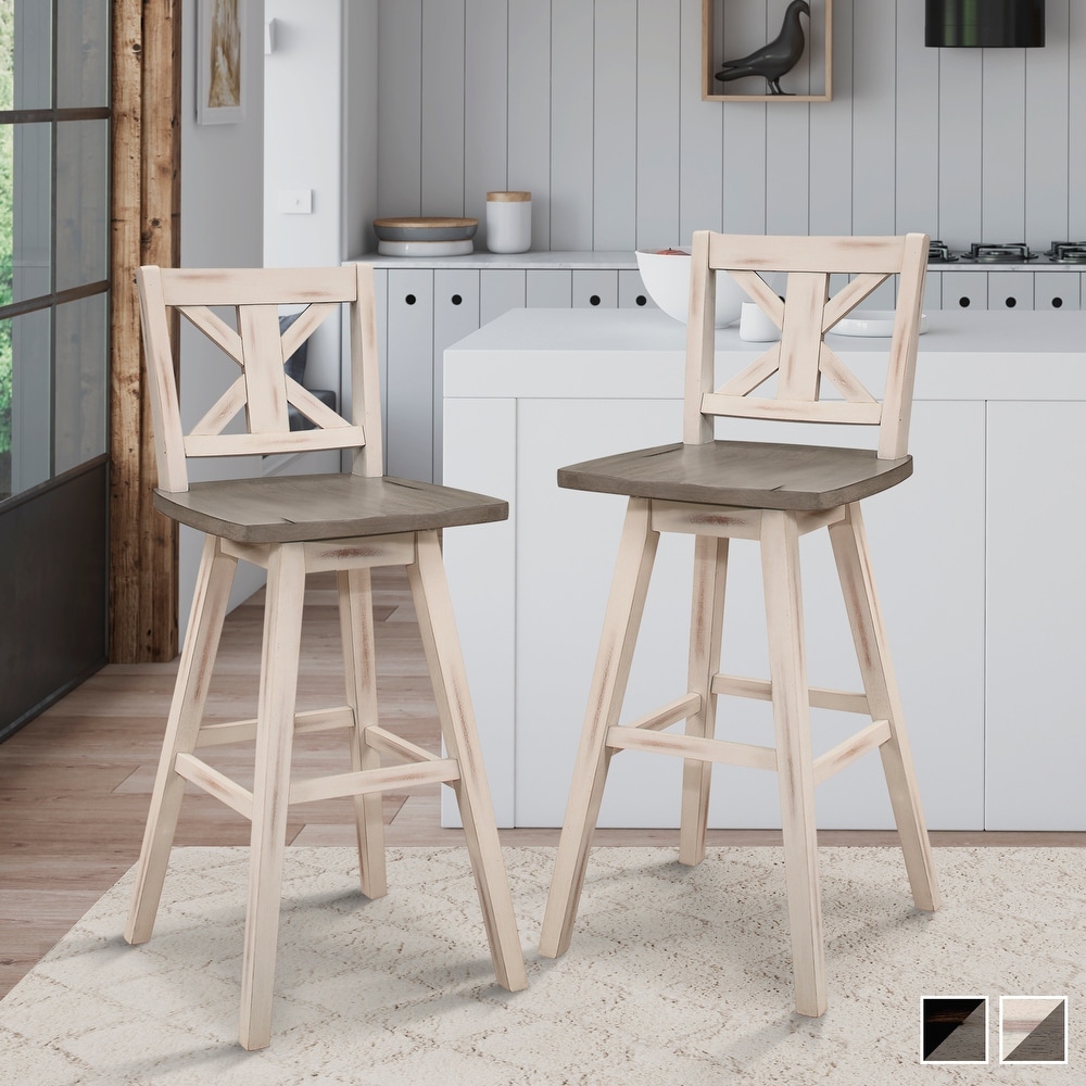 Shabby Chic 4 Legs Cross Back Counter and Bar Stools Bed Bath