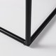 preview thumbnail 17 of 15, Clarissa Black Woven Genuine Leather Seat w/Gold Metal Frame Stool - 22.0L x 16.0W x 16.5H