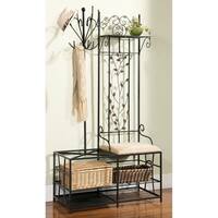 Buy Coat Rack Bench Rustic Online At Overstock Our Best Living Room Furniture Deals