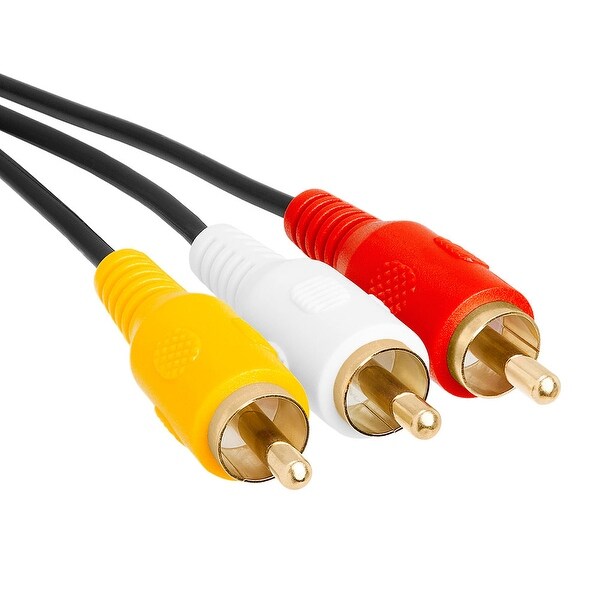 3.5mm to 3 RCA Camcorder Video Audio Cable 6 ft Cmple