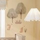 preview thumbnail 3 of 3, Lambs & Ivy Signature Bunny Hop Woodland Trees/Duck Wall Decals/Stickers