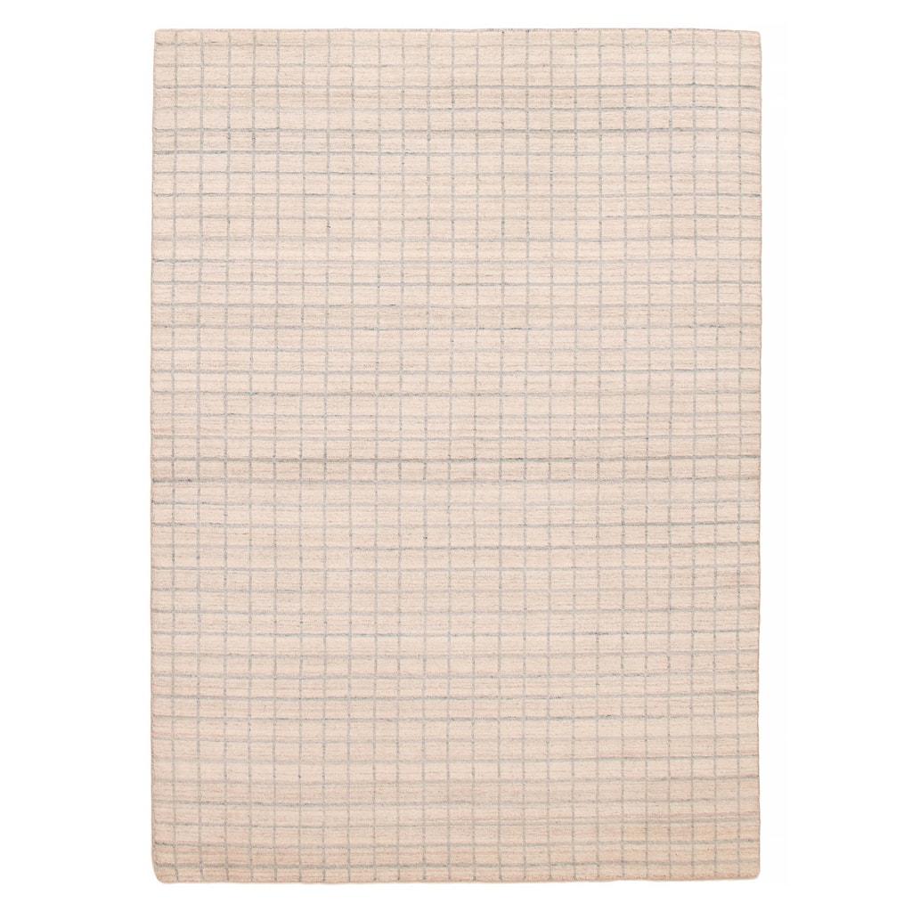 ECARPETGALLERY Hand Loomed Kashkuli Gabbeh Ivory Wool Rug - 5'4 x 7'8
