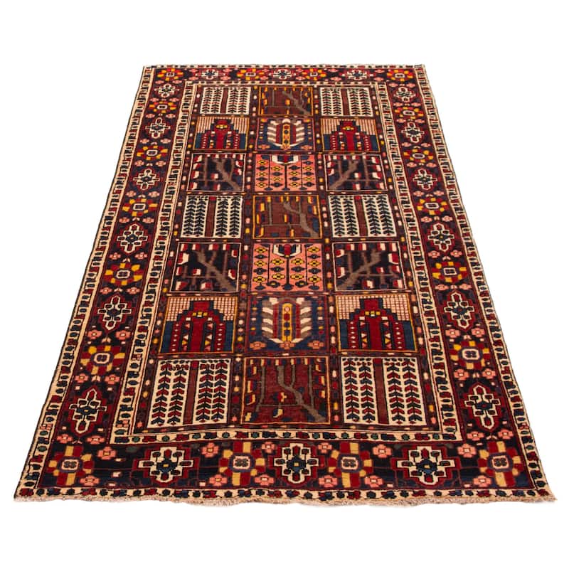 ECARPETGALLERY Hand-knotted Kayseri Vintage Red Wool Rug - 4'11 x 10'1